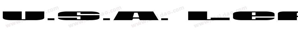 U.S.A. Left字体转换